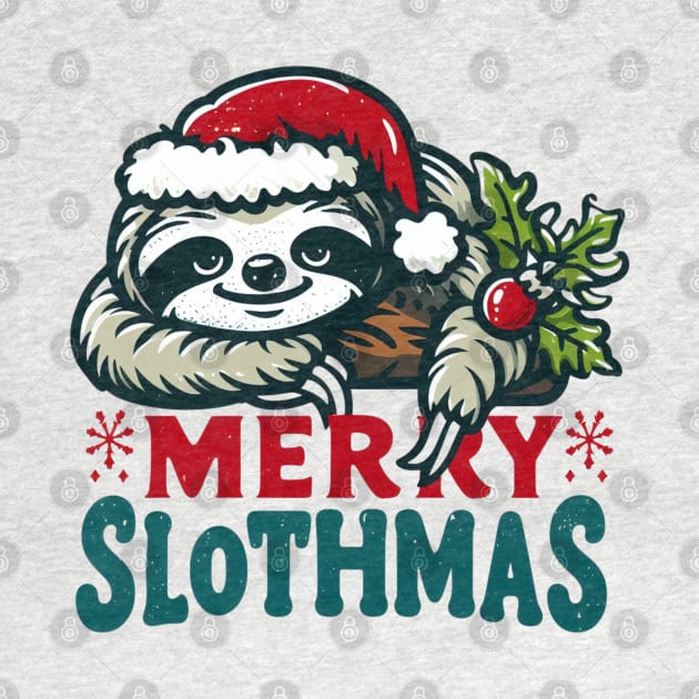 Funny Merry Slothmas Christmas Pajama for Sloth Lovers by valeriegraydesign